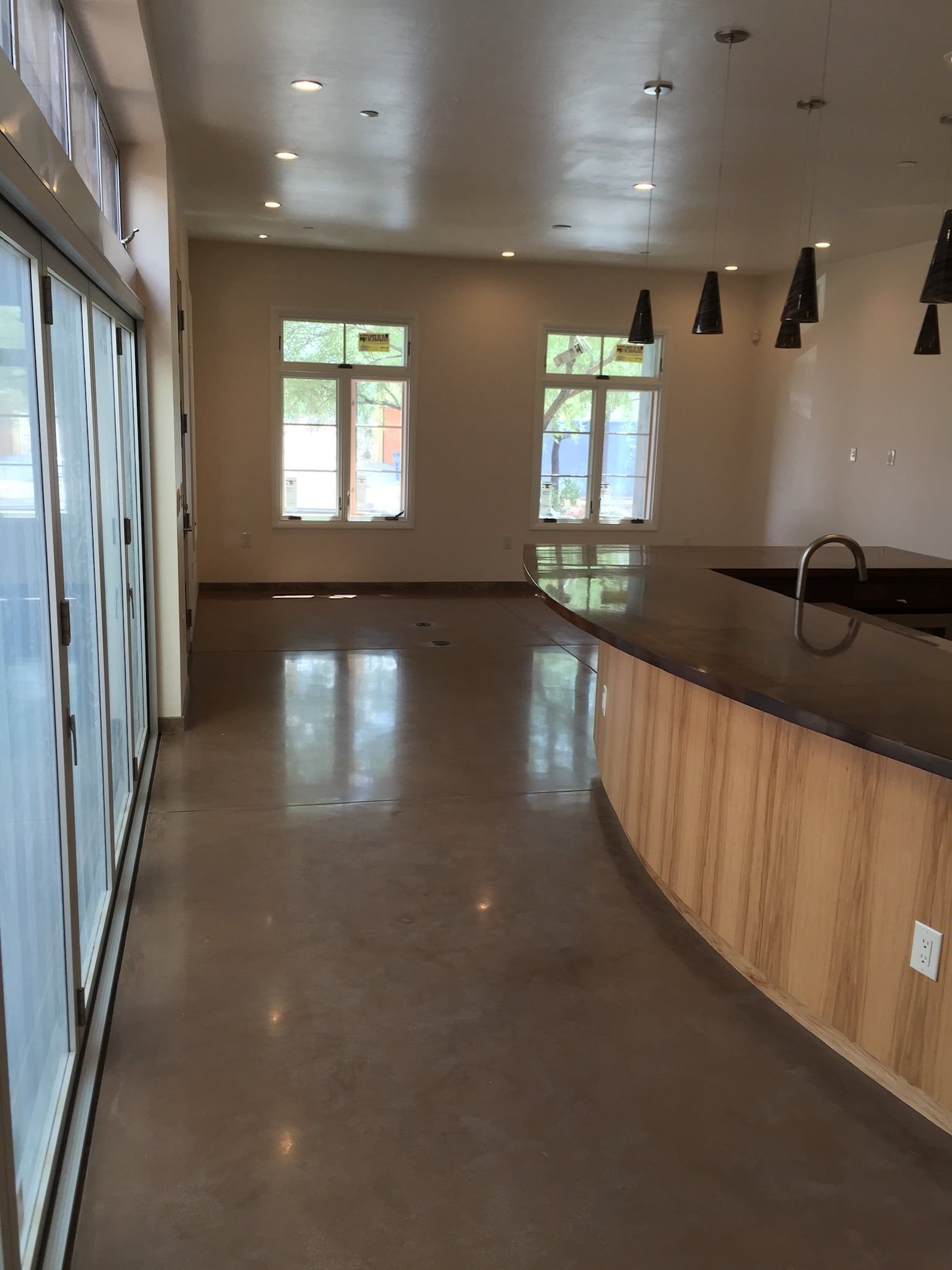brand new kitchen polished concrete in tucson arizona